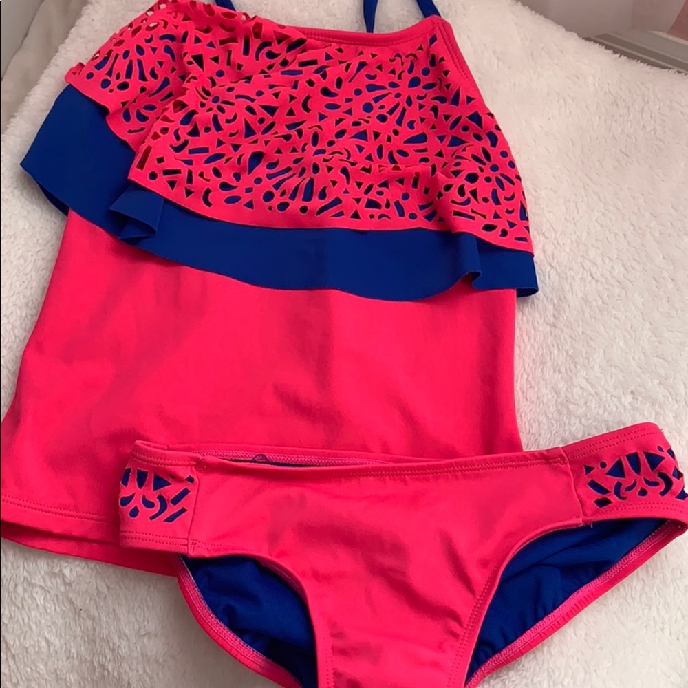 girls size 10 justice tankini
